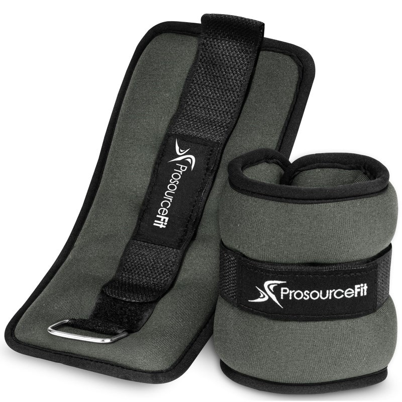 ProsourceFit Ankle Wrist and Arm Leg Weights Set of 2 Adjustable Strap 1 lb5 lb Adjustable Weight 15 lb 10 lb 7 lb for Men and Women