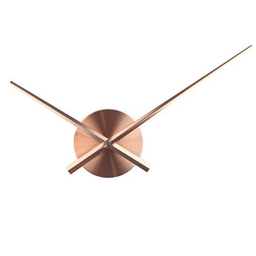 Timelike 3D Clock Hands, DIY Large Clock Hands Needles Wall Clocks 3D Home Art Decor Quartz Clock Mechanism Accessories (Copper) - Image 1