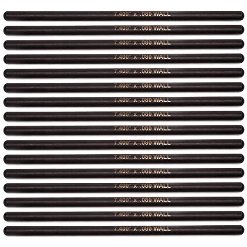 RJSPHH Pushrod Set 7.400" Longx .080",5/16" Diameter Pushrod Set for LS1 LS2 LS3 LS6 LS7 LS9 LSX Engines 99-13 Silverado Sierra 4.8L 5.3L 6.0L Pack of 16 - Image 1