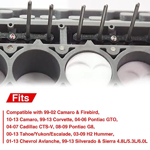 RJSPHH Pushrod Set 7.400" Longx .080",5/16" Diameter Pushrod Set for LS1 LS2 LS3 LS6 LS7 LS9 LSX Engines 99-13 Silverado Sierra 4.8L 5.3L 6.0L Pack of 16 - Image 4