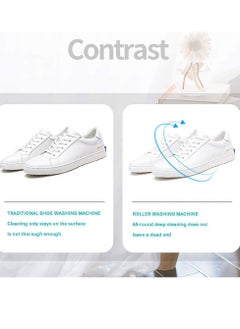 ELTRAZONE Shoe Washing Machine Small Household, Portable Lazy Washing Machine, 360° Cleaning, 10 Minutes Fast Cleaning, Safe Material Does Not Hurt Shoes Blue/White  - Image 5