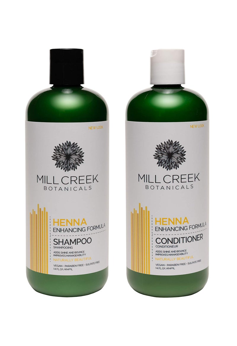 Mill Creek Henna Shampoo and Conditioner Bundle 14 oz each
