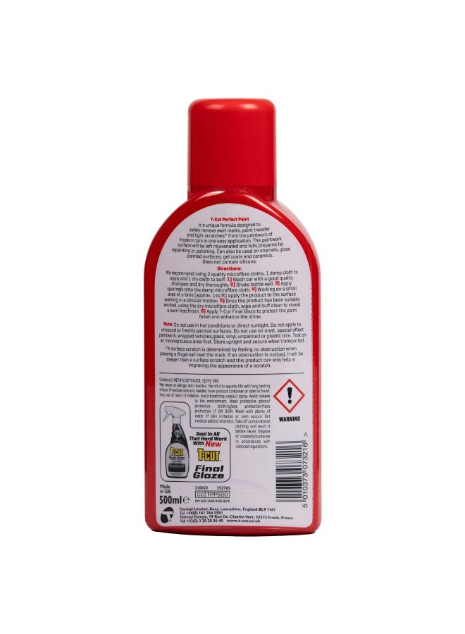 T-Cut Perfect Paint 500ml - Perfectly Suited For Paintwork Of Modern Cars - Image 2