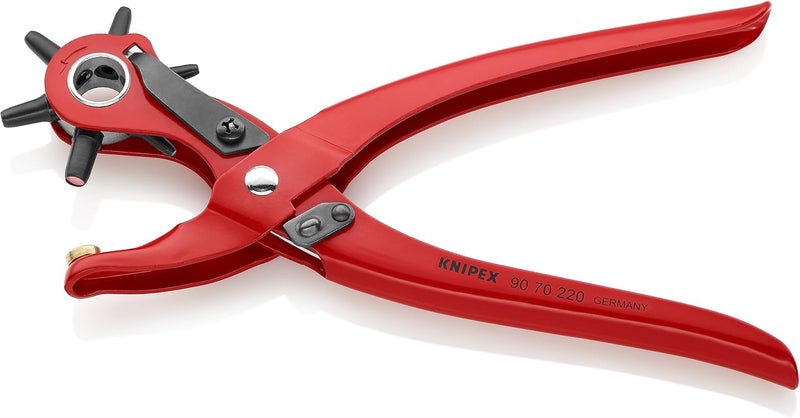KNIPEX 90 70 220 Revolving Punch Pliers for Leather, Textiles, and Plastic - Image 2