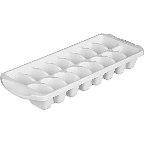 Sterilite ستيرلايت 72408012، صينية مكعبات الثلج القابلة للتكديس، بيضاء - 1 عبوة (FBA_72408012) - Image 1