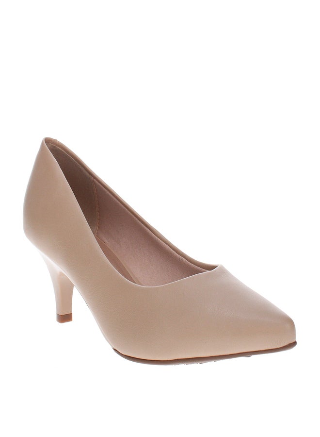 Beira Rio Solid Low Heel Pointed Toe Shoes - Image 2