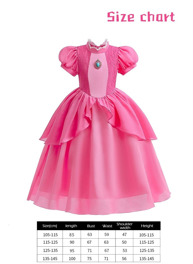 ميكسد الأميرة فتاة اللباس والإكسسوارات ، ملابس الأميرة ، حفلة عيد ميلاد مجموعات لعب الأدوار ، هدايا للبنات ( 130cm ) - Image 5