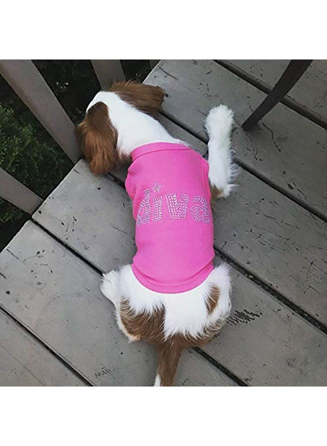 NIBEMINENT Parisian Pet Embroidered T-Shirt Pink X-Large - Image 4