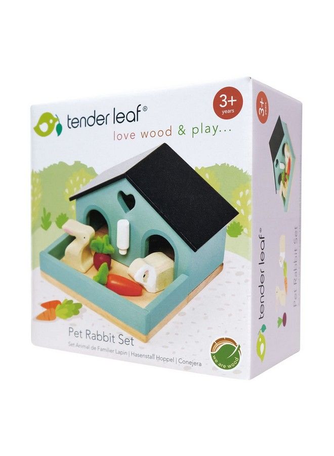 Tender Leaf Toys Pets Sets For Doll House Accessories Great Addon Pet Play Set To Any Dollhouse Encourage Creative And Imaginative Fun Play For Children 3+ (Pet Rabbit Set) - Image 4