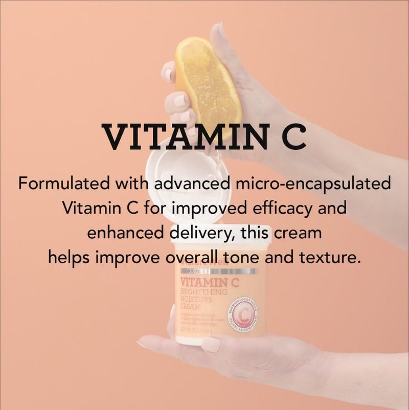 NATURE WELL Clinical Brighten & Hydrate Vitamin C Moisture Cream Skincare for Face & Body, Revitalizes Dull-Looking Skin, Promotes A Glowing Complexion, 10 Oz Ea - Pack of 2 (Packaging May Vary) - Image 3