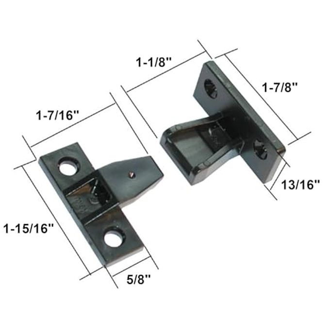 Hafele Keku Push-On Fitting Set Bracket Connectors for False Front Panels, Cabinet Drawers, & Furniture (Screws Not Included) - Image 2