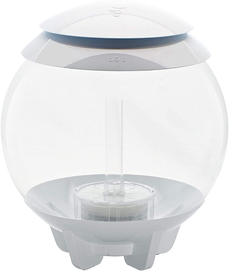 biOrb Halo 15 Acrylic 4-Gallon Aquarium with Multi-Color Remote-Controlled LED Lights Modern Compact Tank for Tabletop or Desktop Display, White - Image 3