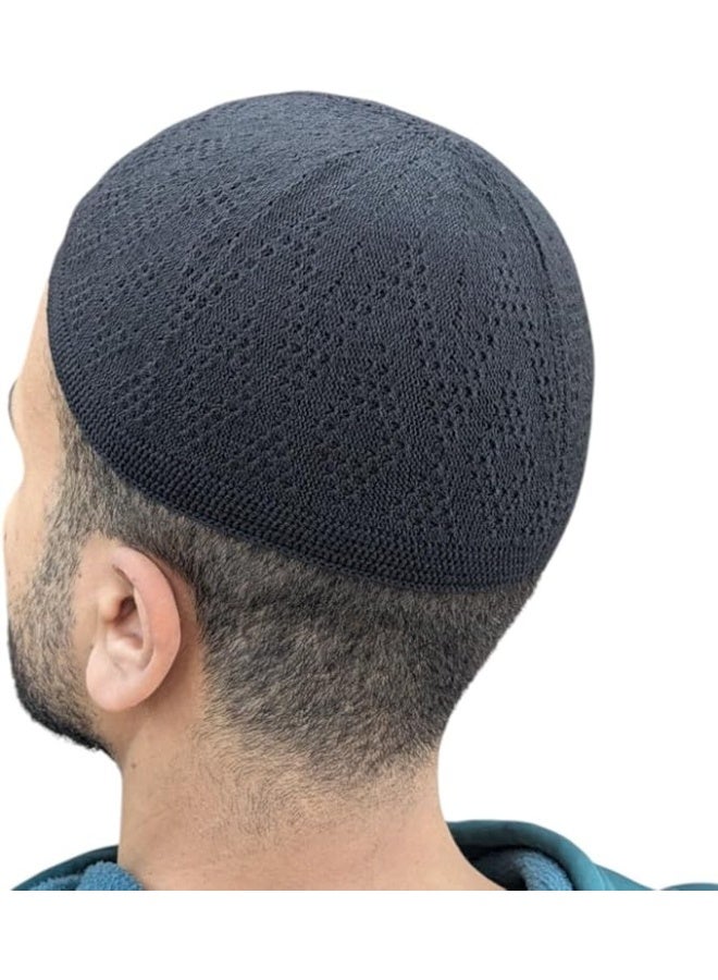 Muslim prayer cap made of Turkish cotton – designed for Islamic prayers and occasions, fits the shape of the head, one size fits all. - Image 1