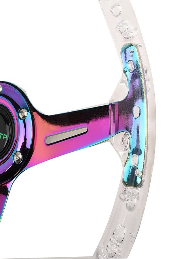 RASTP Acrylic Racing Steering Wheel, Gaming Steering Wheel Universal Fit for Race,Motorsport,Car Sim Driving(Neo) - Image 4