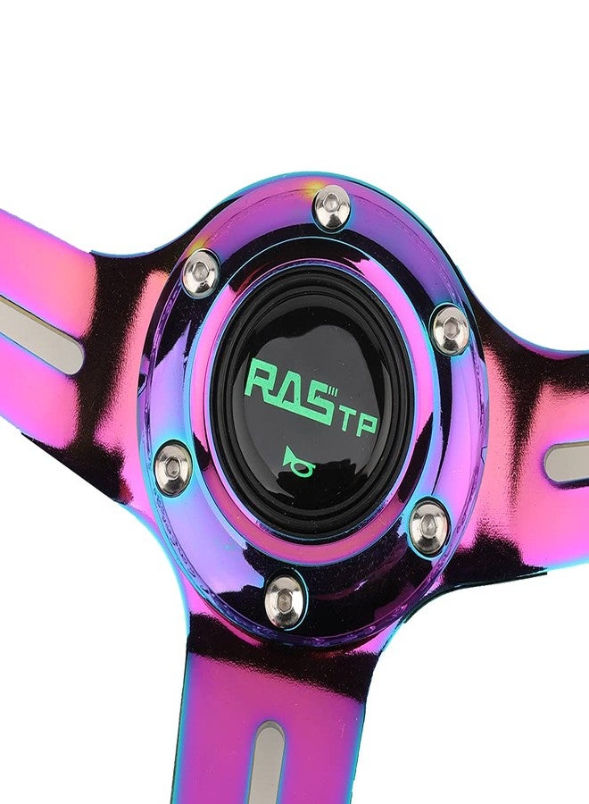 RASTP Acrylic Racing Steering Wheel, Gaming Steering Wheel Universal Fit for Race,Motorsport,Car Sim Driving(Neo) - Image 3