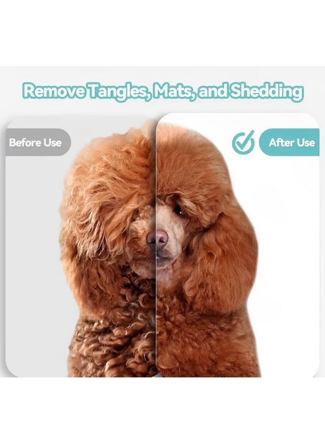 Big G Dog Slicker Brush for Professional Grooming - Fluff, Detangle & Style Goldendoodles, Labradoodles, Poodles & Long-Haired Dogs - Large Coral Curved Brush, Saves Time & Energy - Image 4