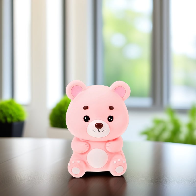 Cute Bear Bank for Kids Unbreakable Money Box Saving Bank for Girls Birthday Holiday - Image 5