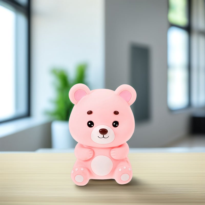 Cute Bear Bank for Kids Unbreakable Money Box Saving Bank for Girls Birthday Holiday - Image 4
