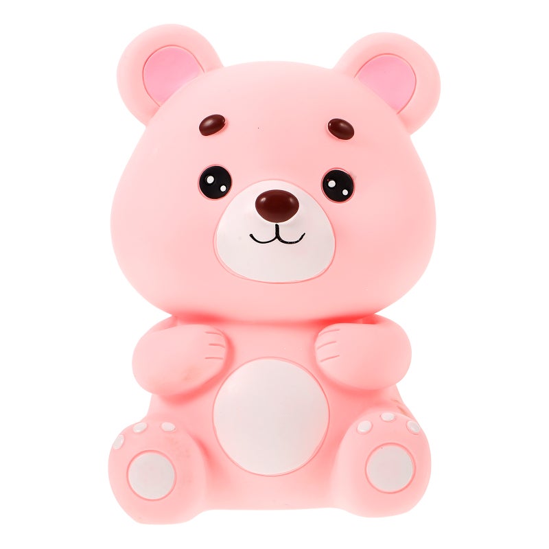 Cute Bear Bank for Kids Unbreakable Money Box Saving Bank for Girls Birthday Holiday - Image 1