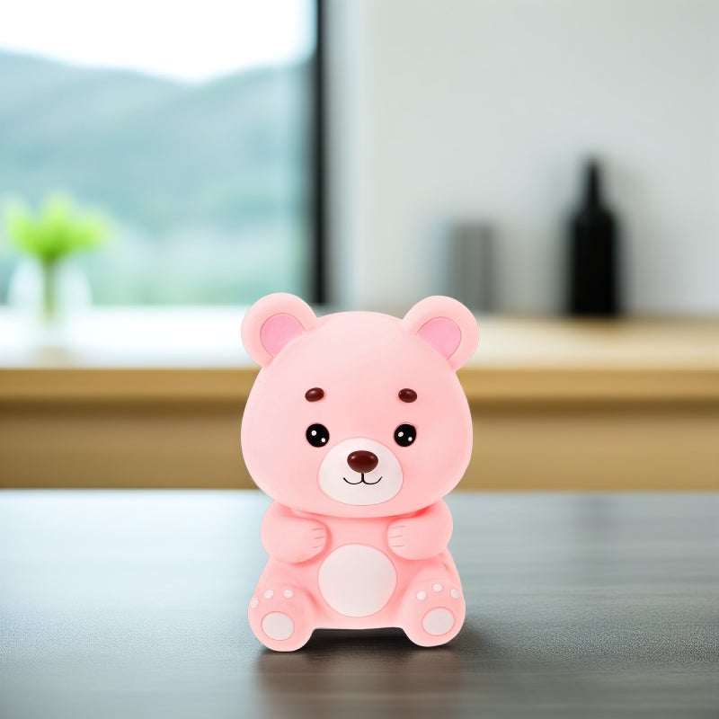 Cute Bear Bank for Kids Unbreakable Money Box Saving Bank for Girls Birthday Holiday - Image 3