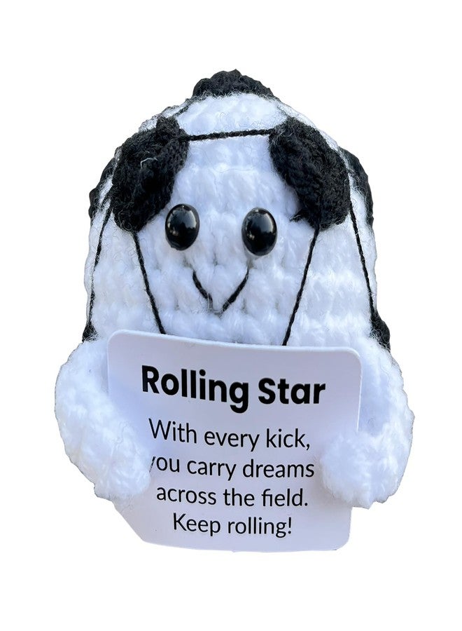 PLWalker Soccer Emotional Support Soccer Ball Gifts Plush Plushy, Positive Crochet Stuffed Doll Inspirational Plushies - Image 1