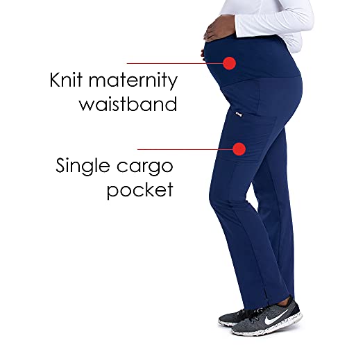 BARCO Grey's Anatomy GRP560 Women's Lilah Maternity Scrub Pant Indigo (Navy) L - Image 5