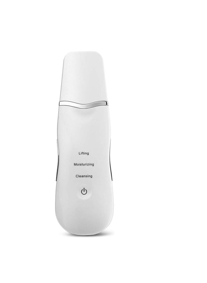 ORiTi ORiTi Portable Blackhead Removal Ultrasonic Facial Cleaner Rechargeable Face Skin Scrubber Cleaning Skin Peeling Extractor White  - Image 4