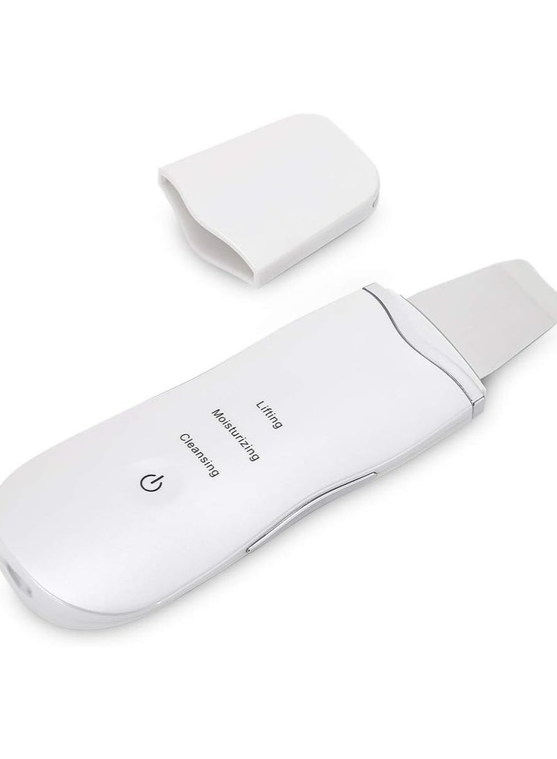 ORiTi ORiTi Portable Blackhead Removal Ultrasonic Facial Cleaner Rechargeable Face Skin Scrubber Cleaning Skin Peeling Extractor White  - Image 2