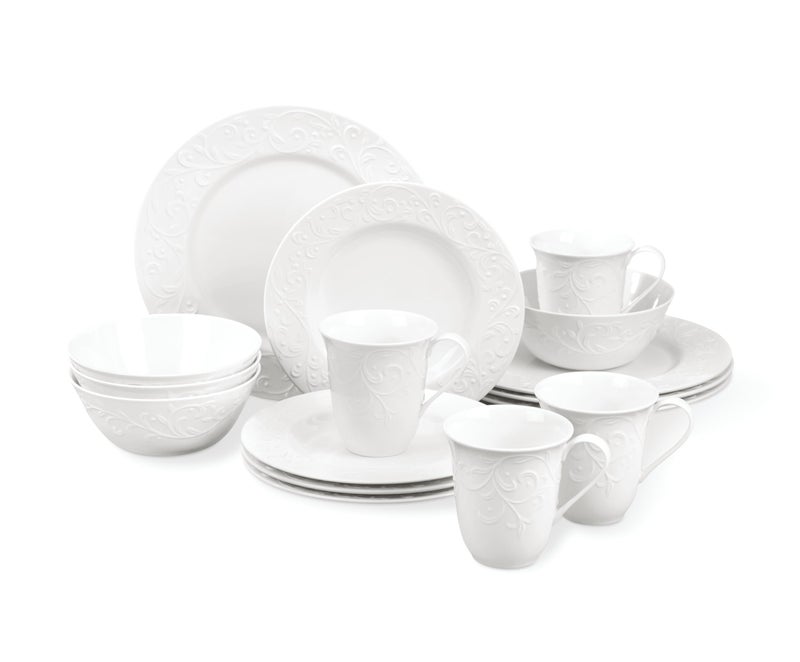 Lenox 851746 Opal Innocence Carved 16Piece Dinnerware Set - Image 1