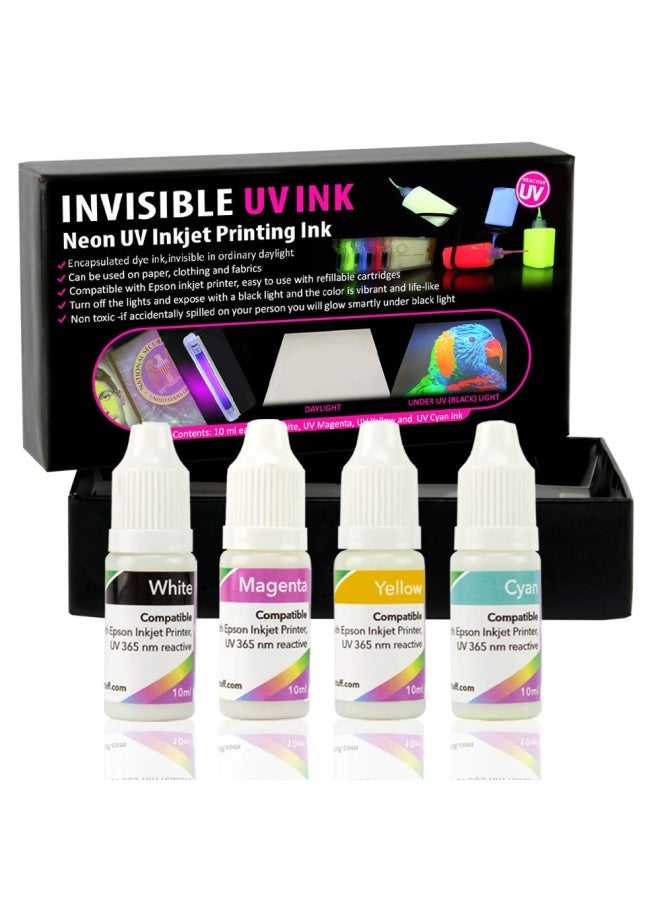 Professional アリエールProfessional Invisible UV Ink for Inkjet Printers 4 Colors Set - Image 1