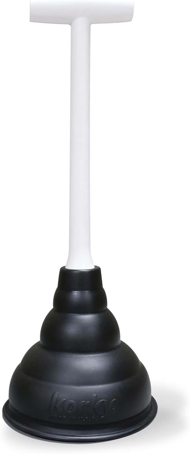 Korky Korky Beehive Mini Sink and Drain Plunger  Works for Bathrooms Kitchens Sinks Baths and Showers  Strong Suction Power for Easy Clog Removal  - Image 1