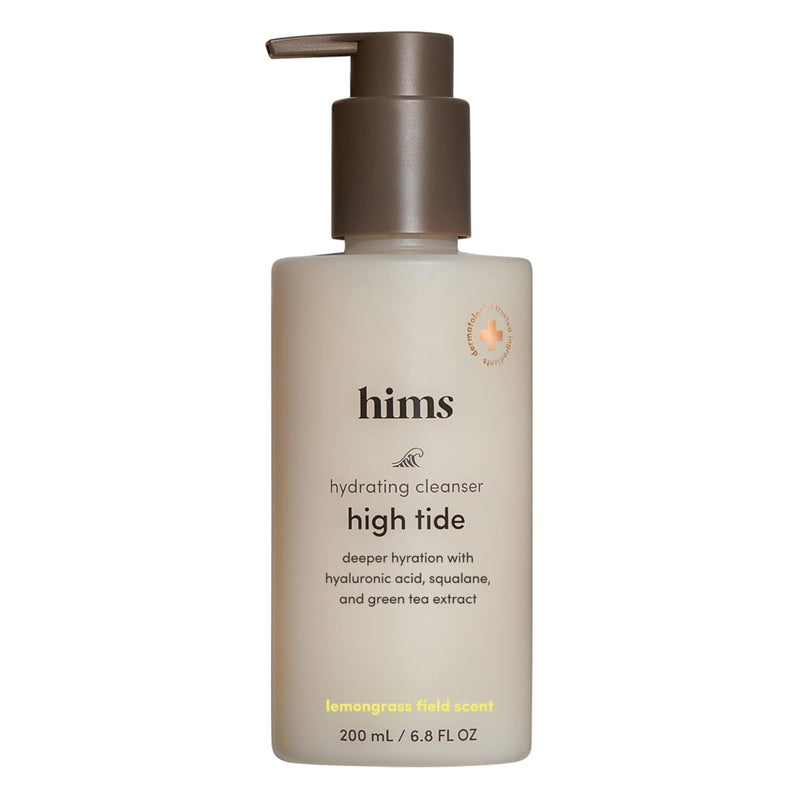 HIMS & HERS hims High Tide Hydrating Daily Cleanser for Men - Gentle Face Cleanser with Hyaluronic Acid, Squalane and Green Tea Extract - Lemongrass Field Scent - Image 1