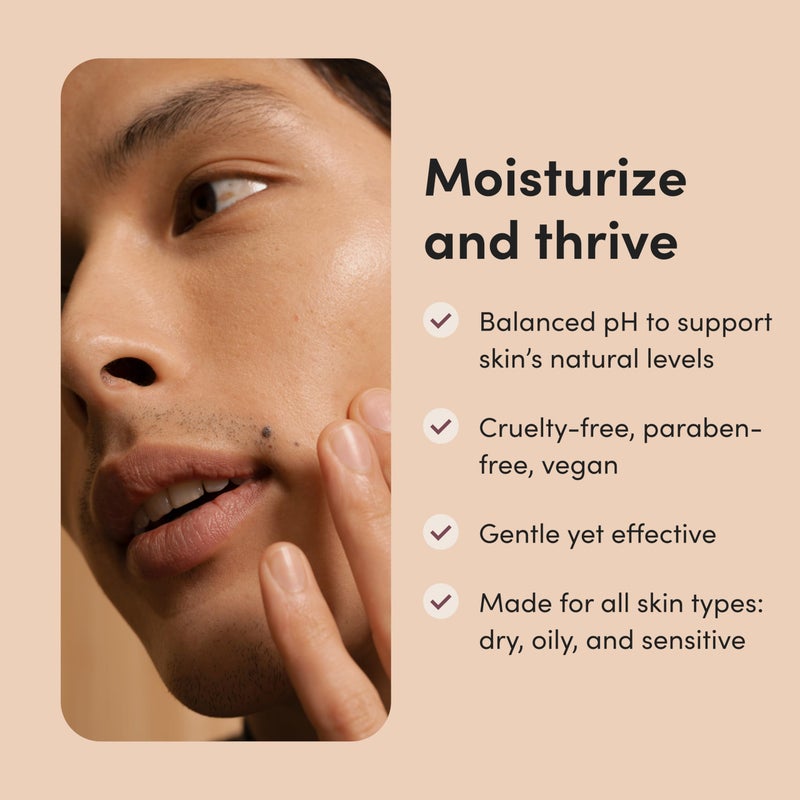 HIMS & HERS hims High Tide Hydrating Daily Cleanser for Men - Gentle Face Cleanser with Hyaluronic Acid, Squalane and Green Tea Extract - Lemongrass Field Scent - Image 3