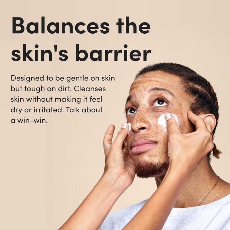 HIMS & HERS hims High Tide Hydrating Daily Cleanser for Men - Gentle Face Cleanser with Hyaluronic Acid, Squalane and Green Tea Extract - Lemongrass Field Scent - Image 4