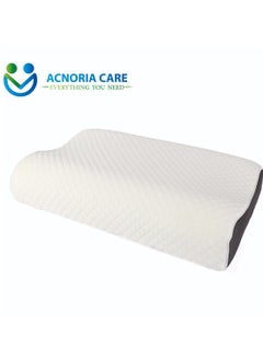 ACNORIA CARE Contour Pillow Memory Foam Neck Support Orthopedic Comfort Neck Pain With Removable Pillow Cover - Size 60*40*9/11 cm - From Acnoria Care  - Image 5
