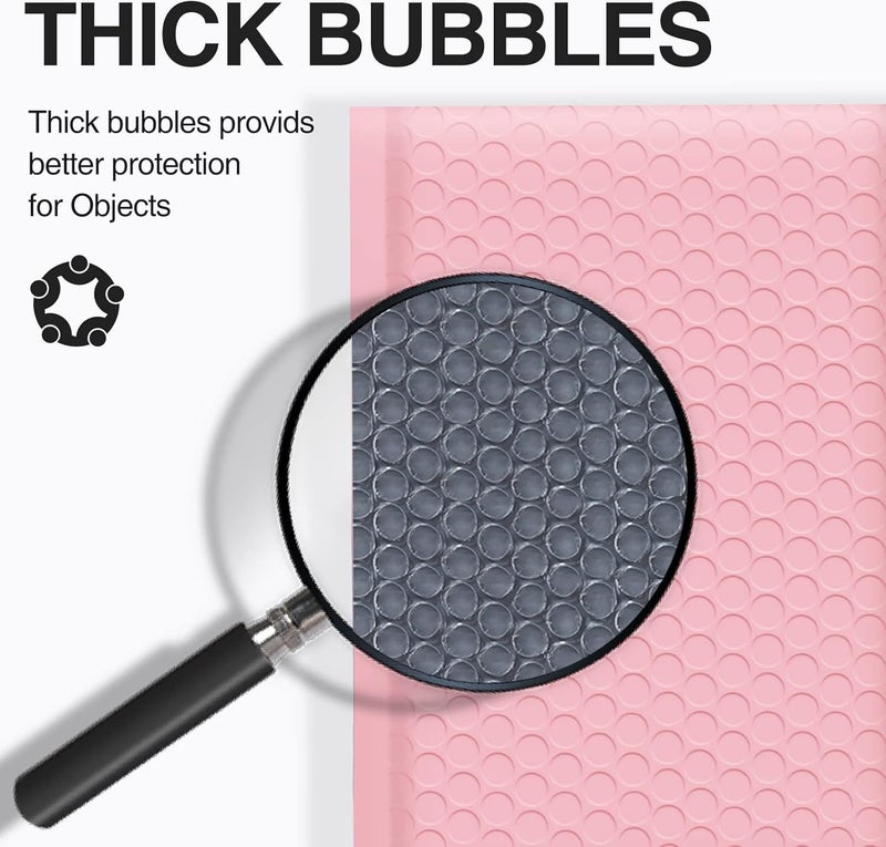 UCGOU Bubble Mailers 4x8 Inch Light Pink 100 Pack Poly Padded Envelopes Small Business Mailing Packages Opaque Self Seal Boutique Shipping Bags Bubble Mailer - Image 4
