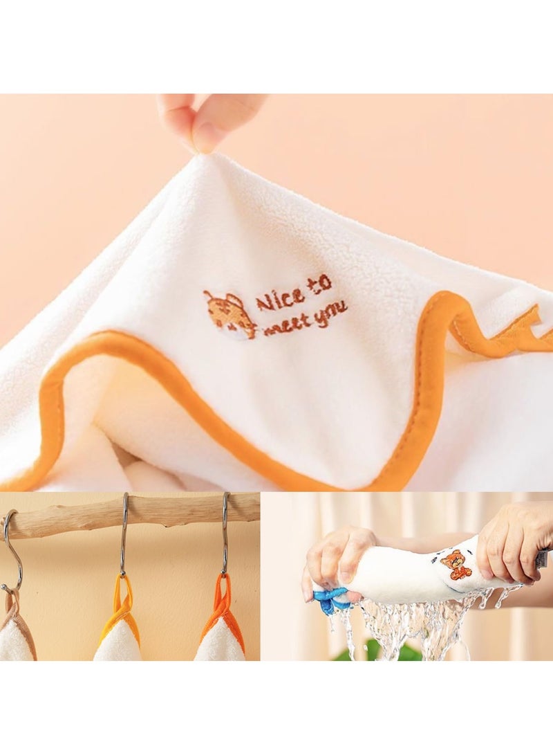 إكسفور فلانيل وجه الطفل، 5 قطع من قماش فلانيل الوجه الناعم، مناشف غسيل فلانيل للأطفال الصغار، أقمشة وجه سريعة الجفاف وقابلة لإعادة الاستخدام، أقمشة وجه الطفل، منشفة وجه، لا غنى عنها للطفل، غسول وجه للأطفال - Image 4