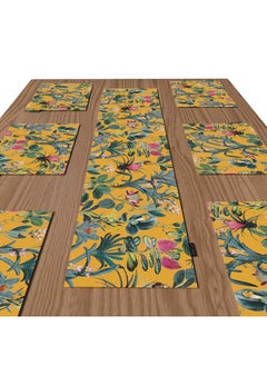 ART MOOD Floral Yellow Placemats Set  - Image 1