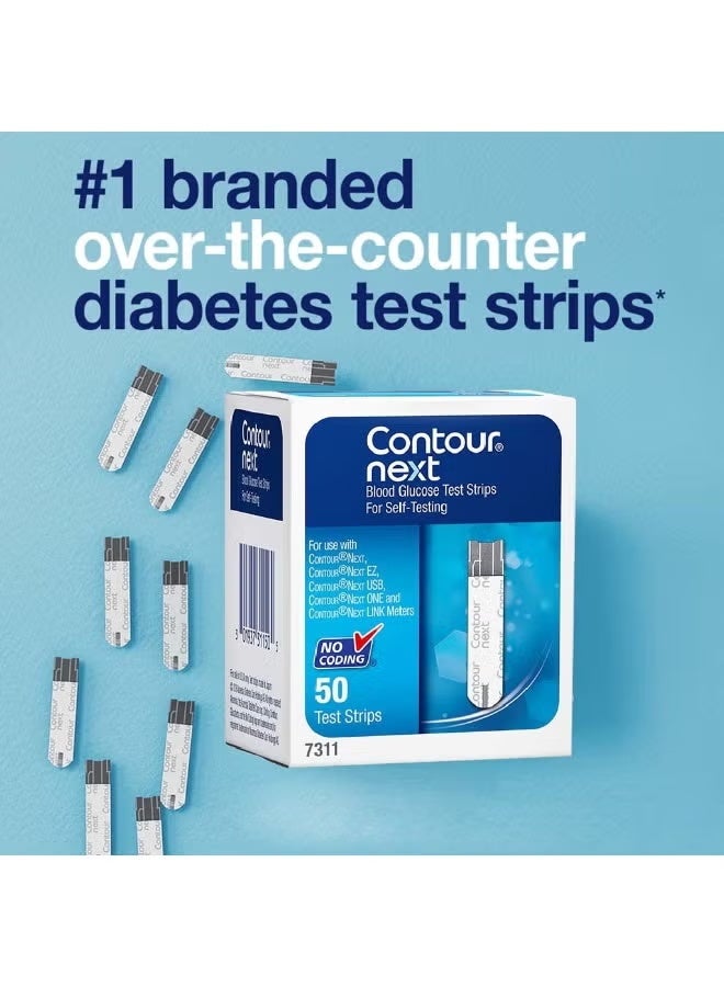Ascensia Contour Next Test Strips 50 Count × 2 | No Coding | Compatible with Contour Meters - Image 3