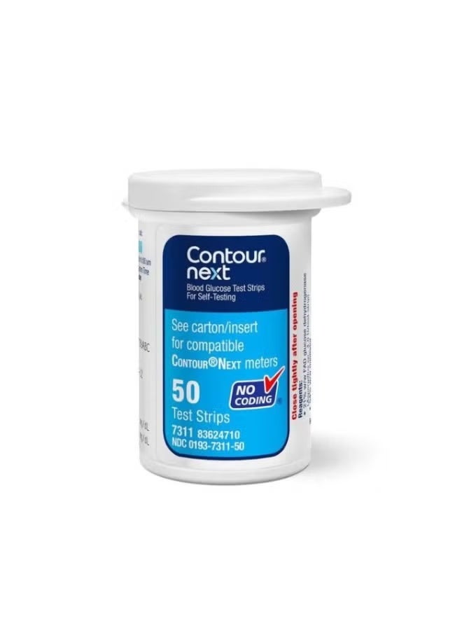 Ascensia Contour Next Test Strips 50 Count × 2 | No Coding | Compatible with Contour Meters - Image 2