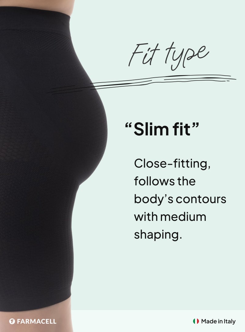 Farmacell 312 (Black, S/M) Shapewear Shorts for Women Tummy Control, Butt Lift, Anti-Cellulite Massage, Made in Italy - Image 5