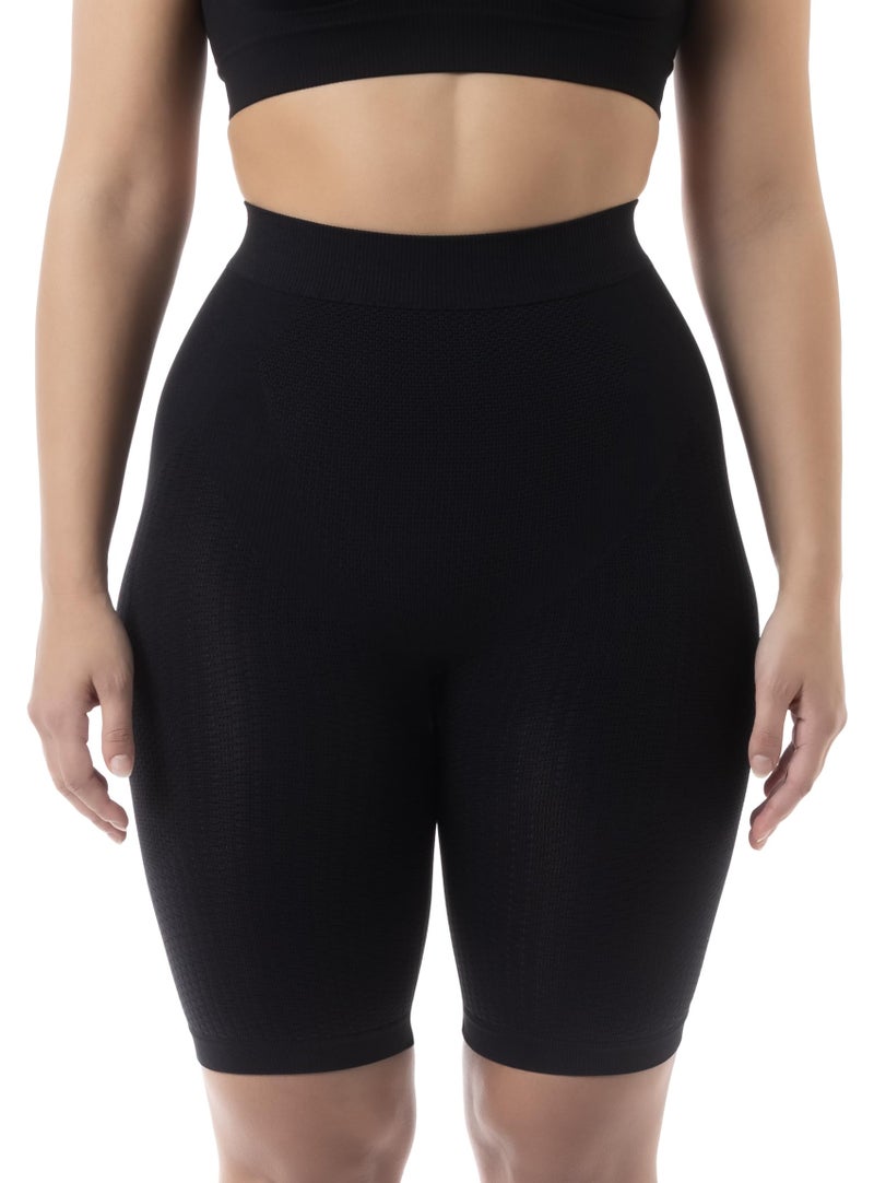 Farmacell 312 (Black, S/M) Shapewear Shorts for Women Tummy Control, Butt Lift, Anti-Cellulite Massage, Made in Italy - Image 1