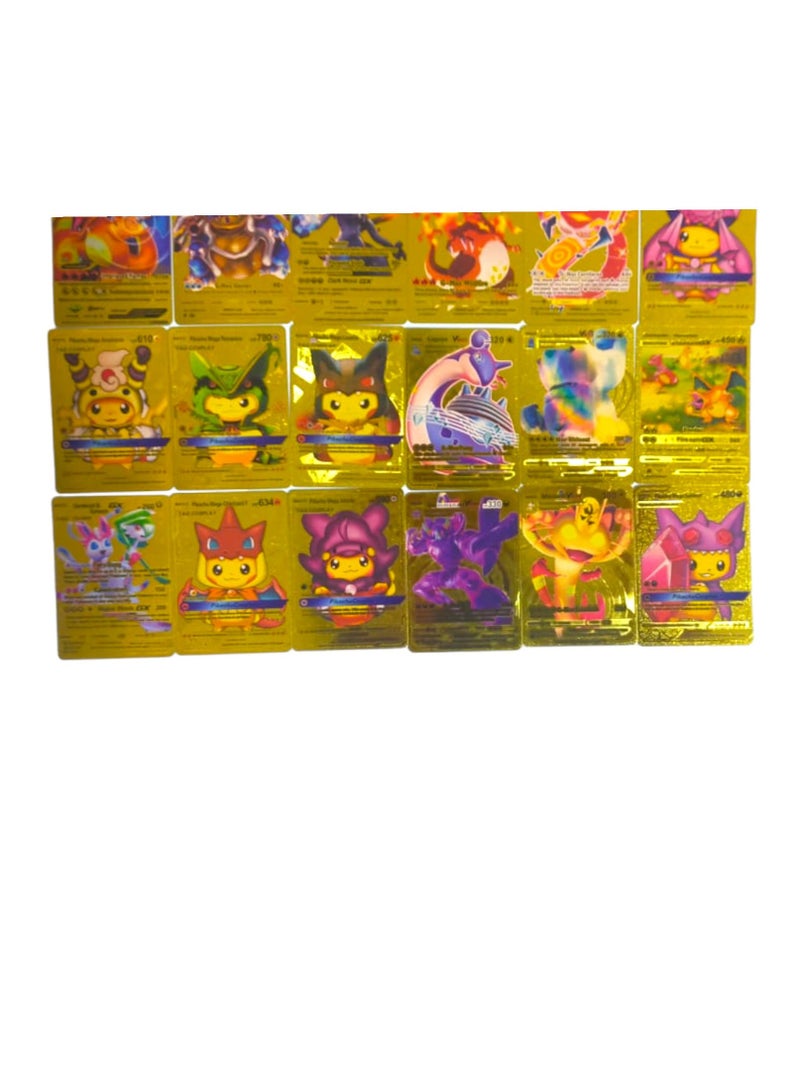 بوكيمون مجموعة بطاقات بوكيمون الذهبية  مجموعة من 25 بطاقة - Image 4