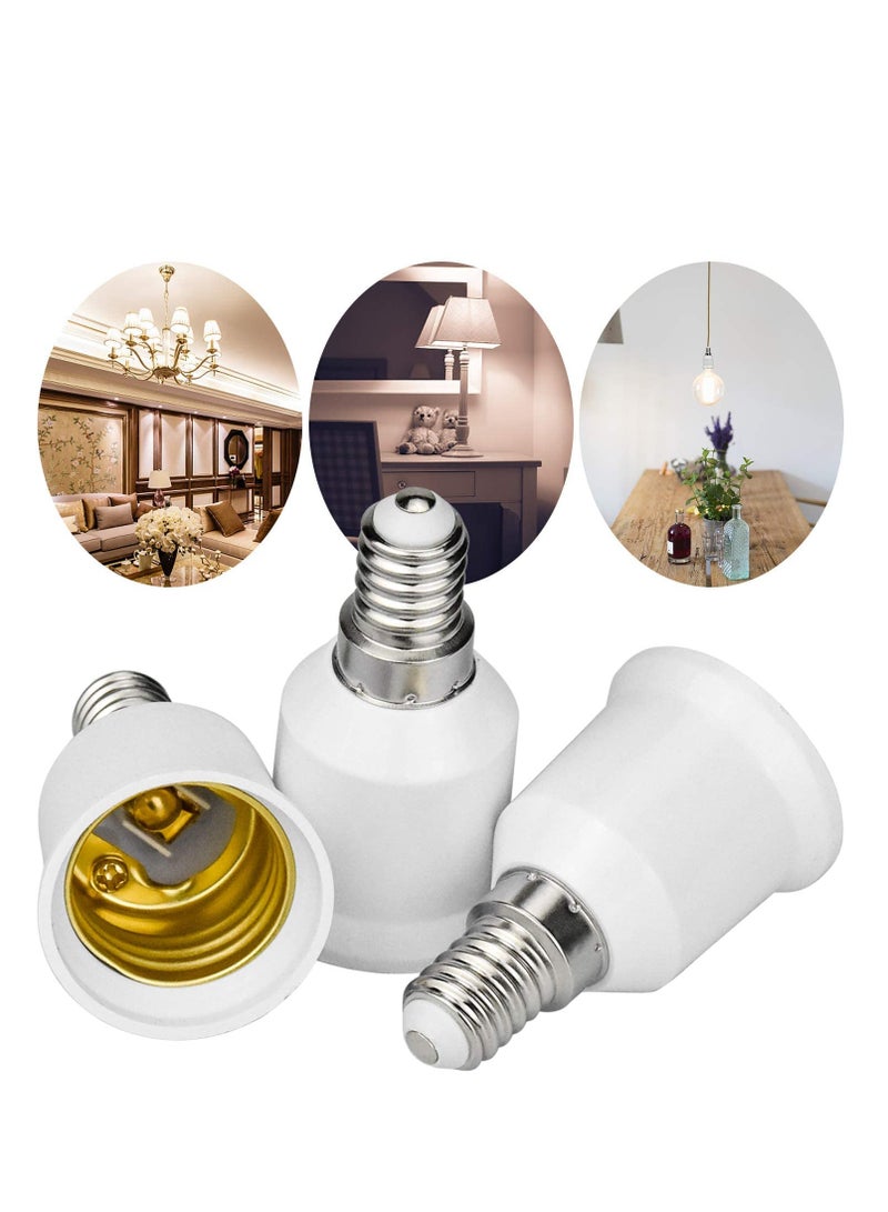 SYOSI 10 Pack E14 to E27 Adapter Light Bulb Base Converters Lamp Fitting Converter Holder Lamp Base Adapter for Led Bulbs and Incandescent Bulbs and CFL Bulbs - Image 4
