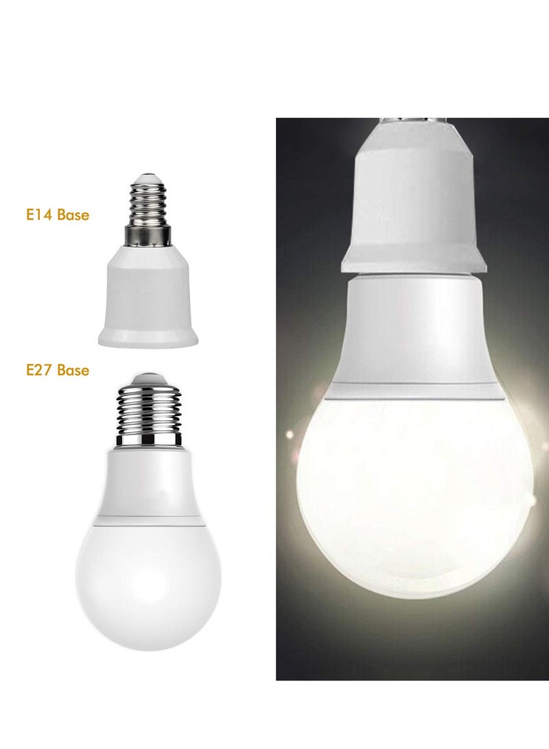 SYOSI 10 Pack E14 to E27 Adapter Light Bulb Base Converters Lamp Fitting Converter Holder Lamp Base Adapter for Led Bulbs and Incandescent Bulbs and CFL Bulbs - Image 3