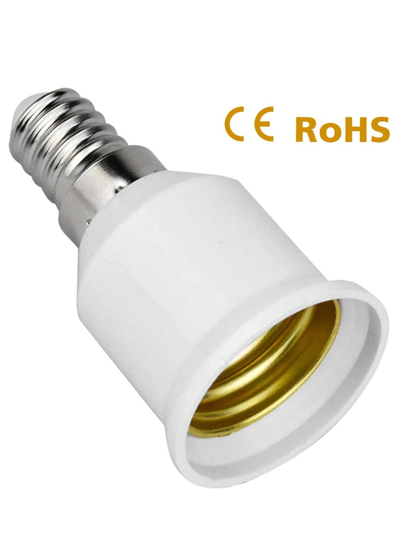 SYOSI 10 Pack E14 to E27 Adapter Light Bulb Base Converters Lamp Fitting Converter Holder Lamp Base Adapter for Led Bulbs and Incandescent Bulbs and CFL Bulbs - Image 5