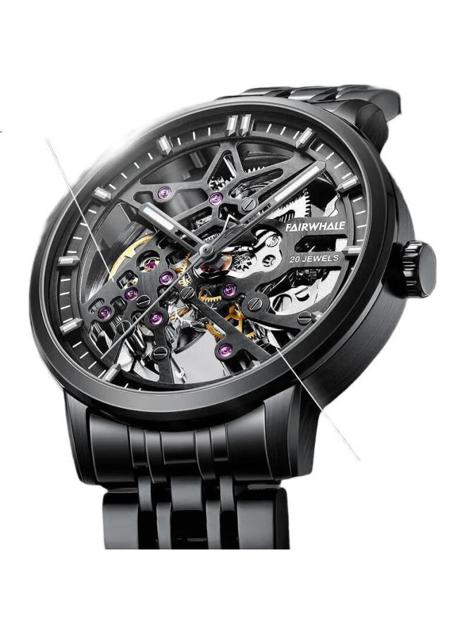 Fairwhale Men's Automatic Mechanical Watch Hollow Waterproof Swiss Quality National Tide Wrisch 6040 - Image 3