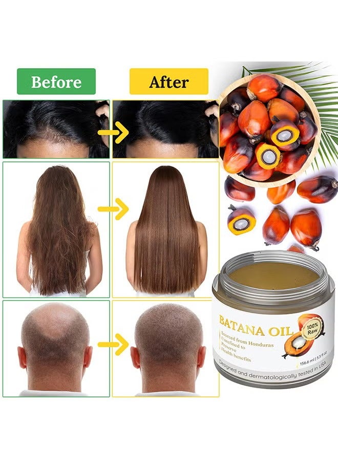 BabboSow Raw Batana Oil - 100% Natural And Organic Hair Growth Oil Solution For Men And Women, Raw, Unrefined, Enhances Thickness, Prevents Hair Loss - Image 4