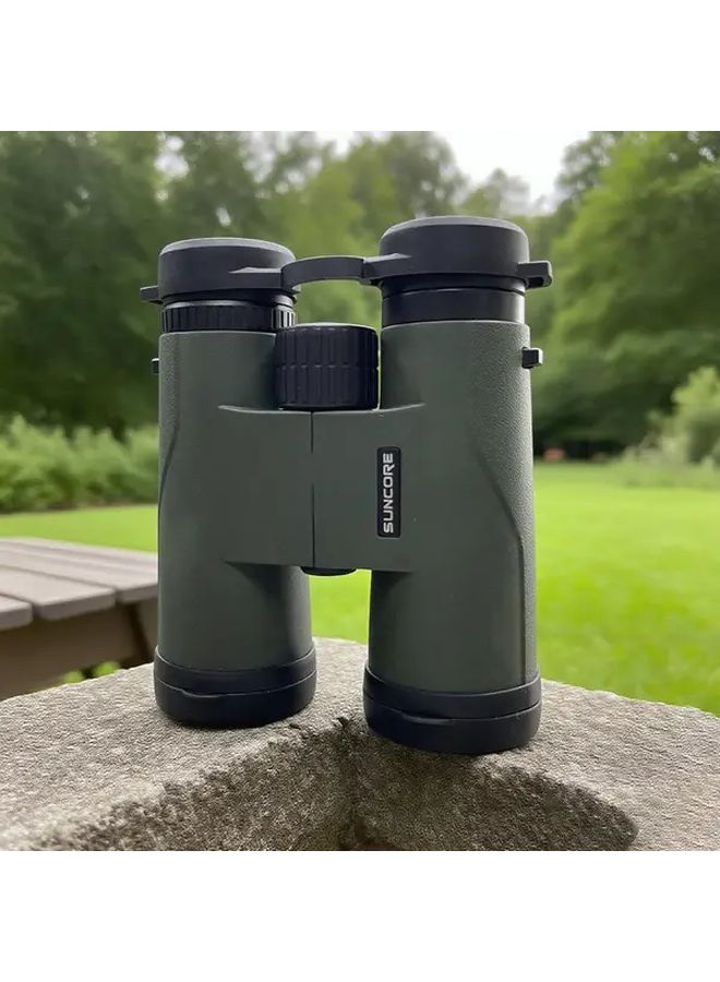 Green 10x42 HD Binoculars with SMC Lens Center Focus for Bird Watching Hunting Outdoor Sports - Image 4