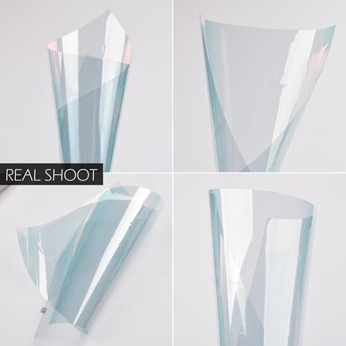 AuMoHall Red Blue Colorful Car Chameleon Windshield Tint Film 79.7% VLT Car Front Window Solar Protection Tint Color Change Window Film, 19.68" x 118.11" - Image 2